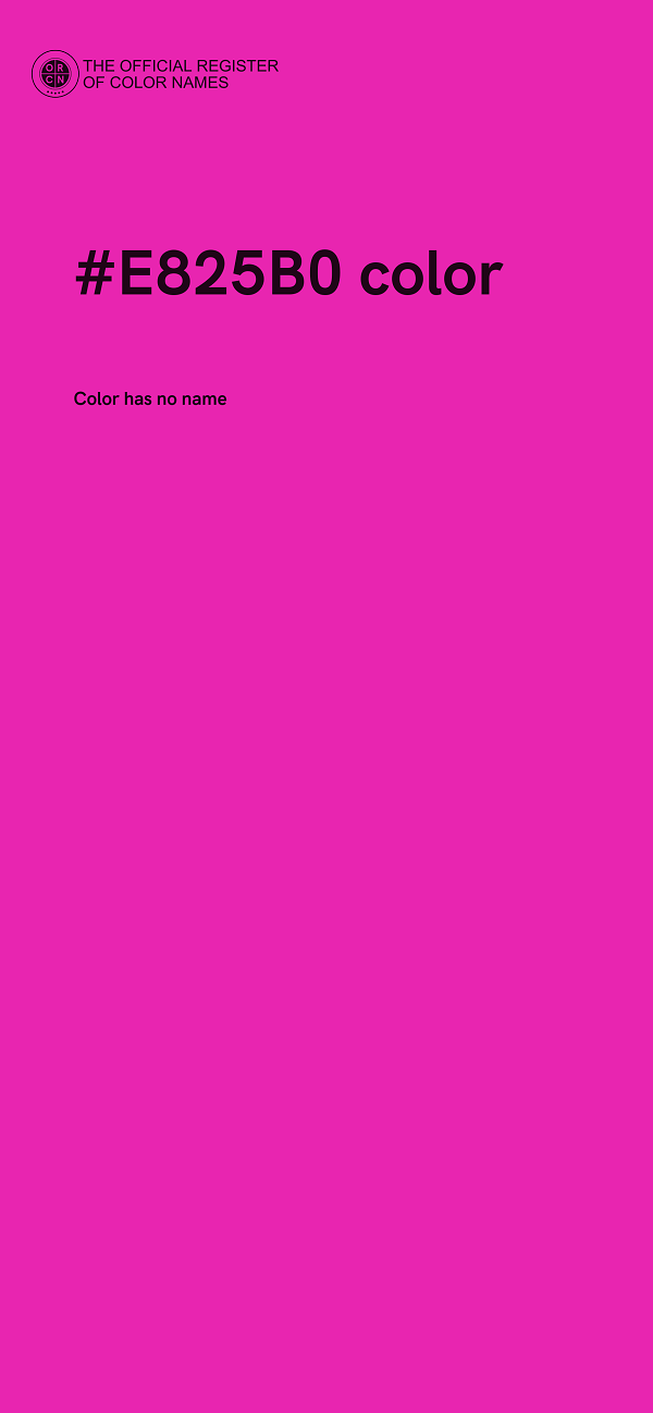 #E825B0 color image