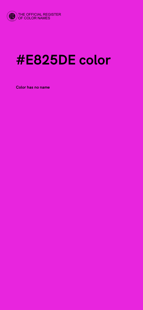 #E825DE color image