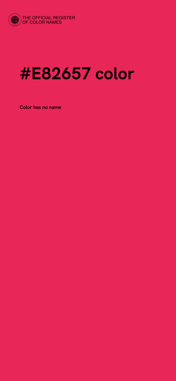 #E82657 color image