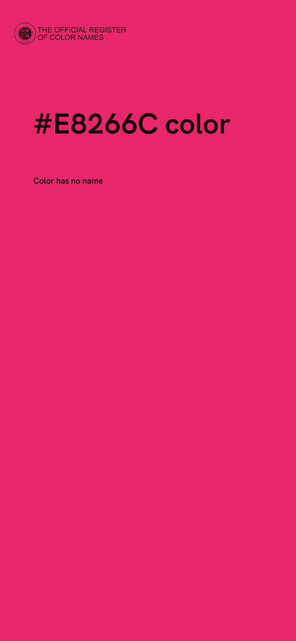 #E8266C color image