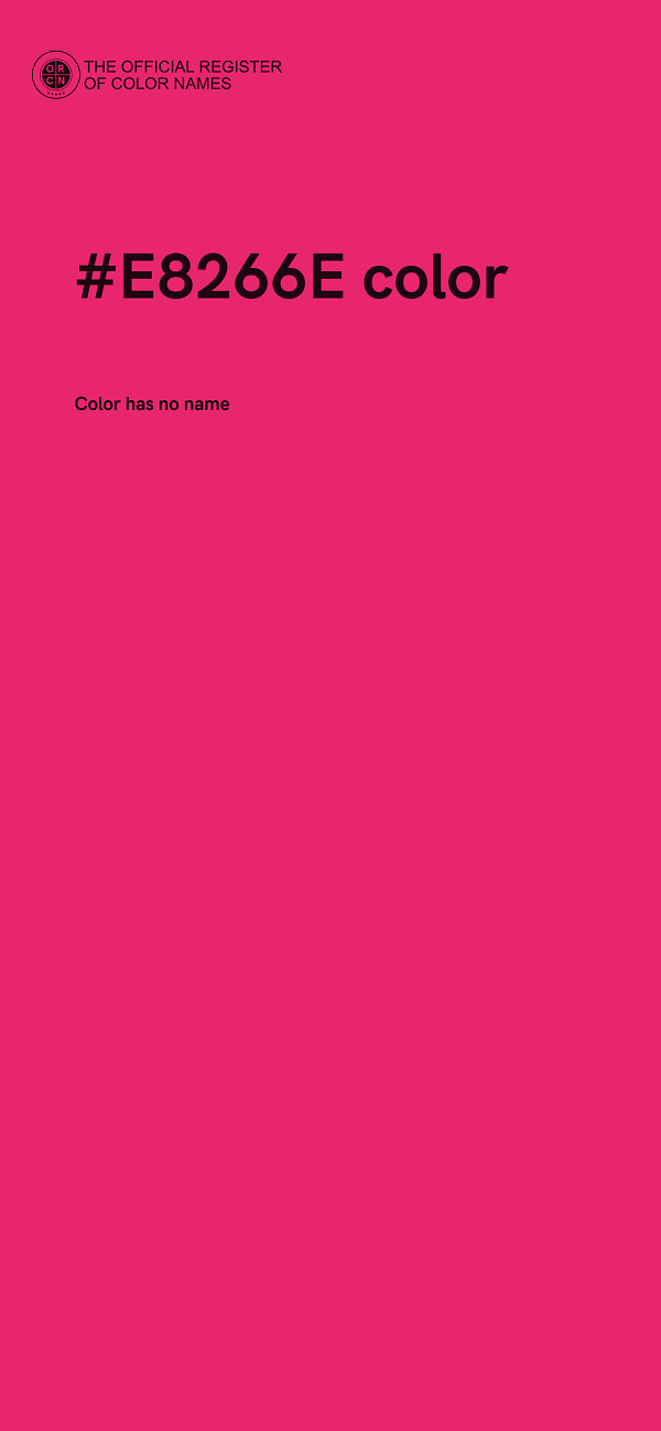 #E8266E color image