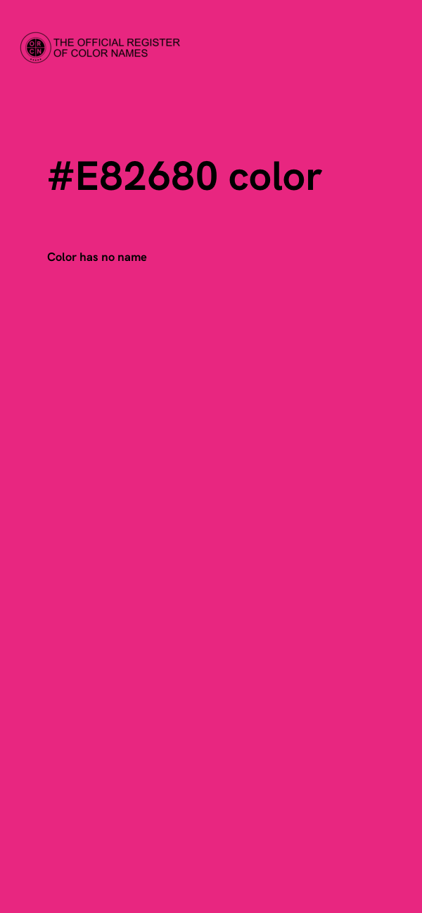 #E82680 color image