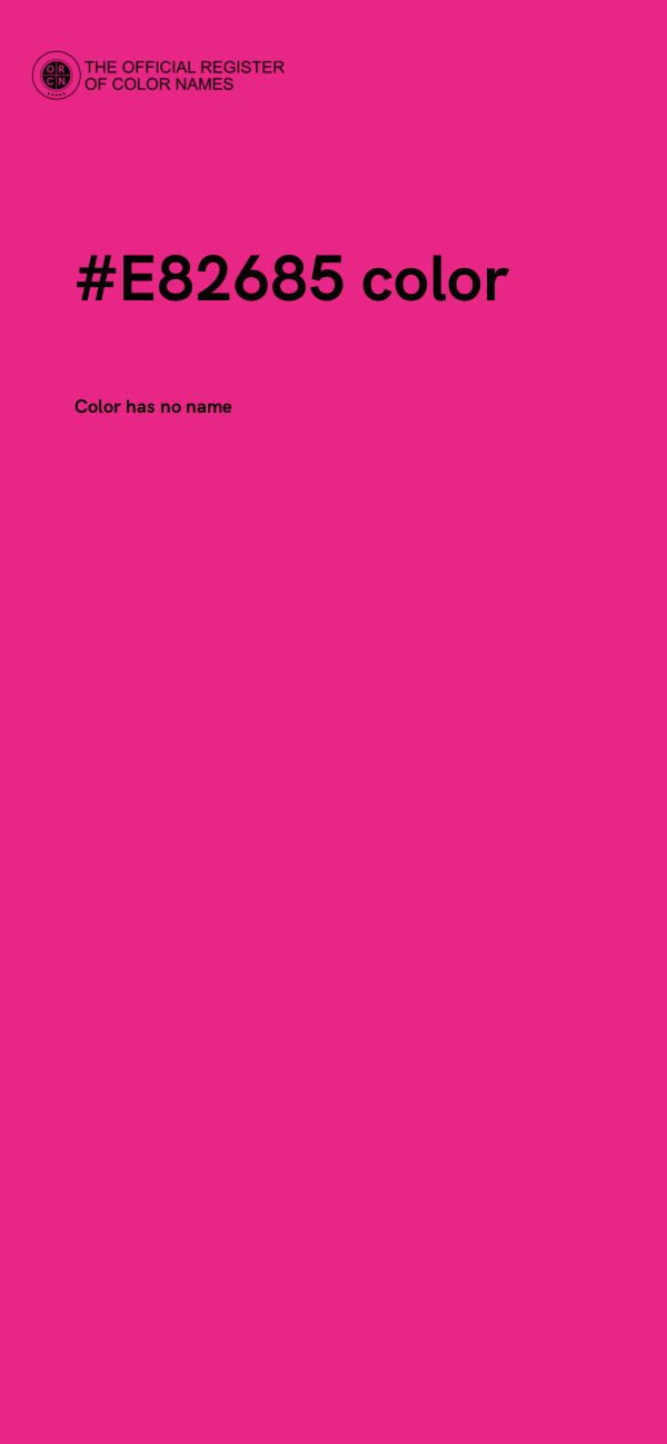 #E82685 color image