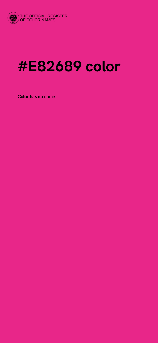 #E82689 color image