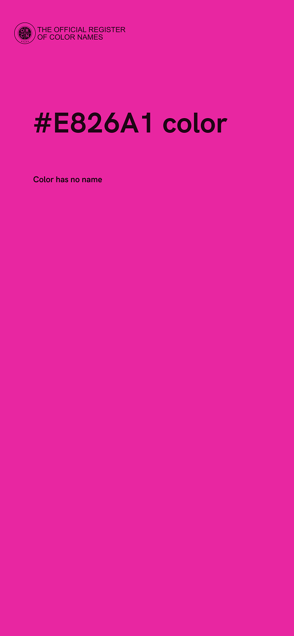 #E826A1 color image