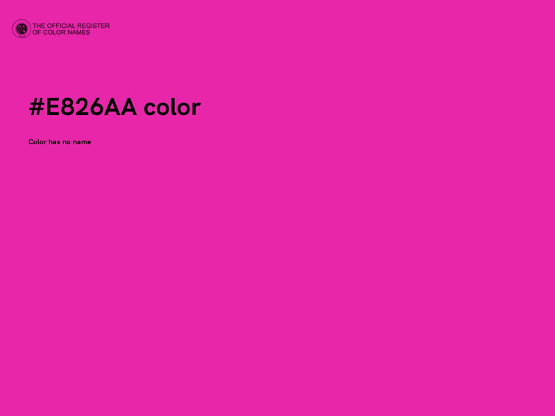 #E826AA color image
