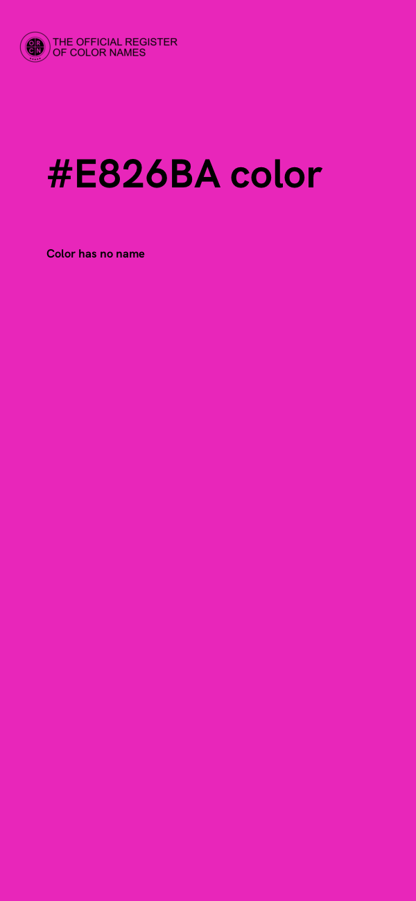 #E826BA color image