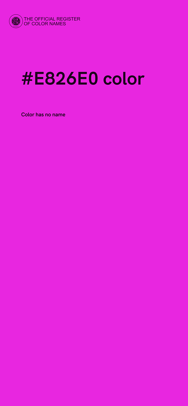 #E826E0 color image