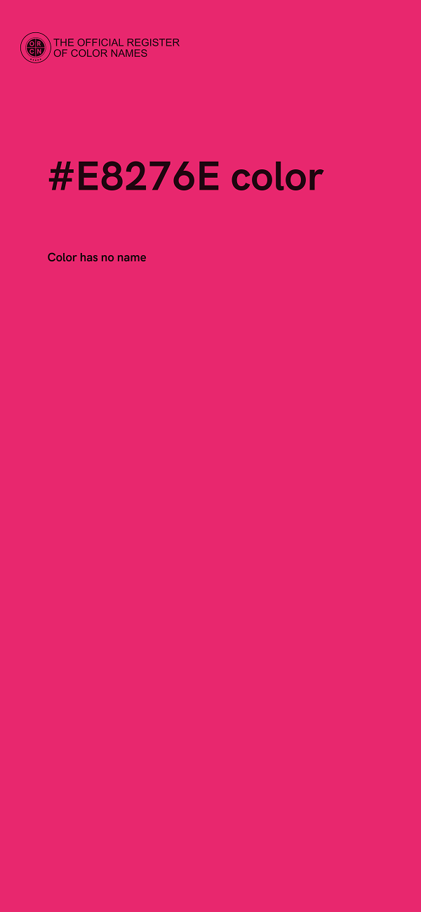 #E8276E color image