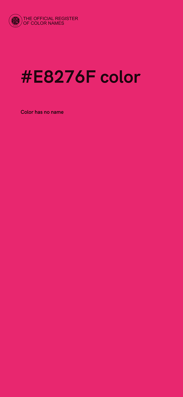 #E8276F color image