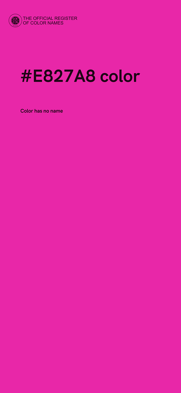 #E827A8 color image