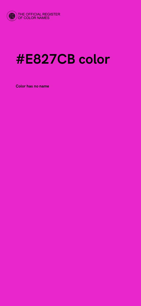 #E827CB color image
