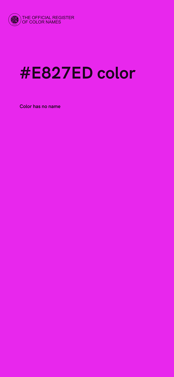 #E827ED color image