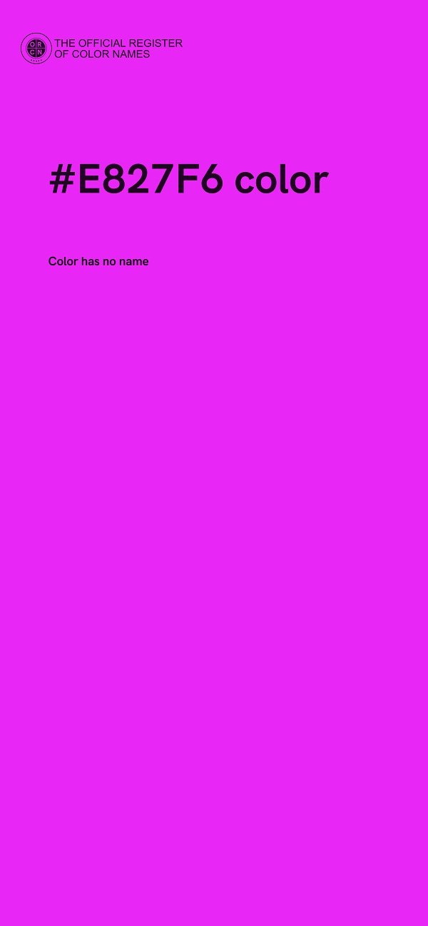 #E827F6 color image