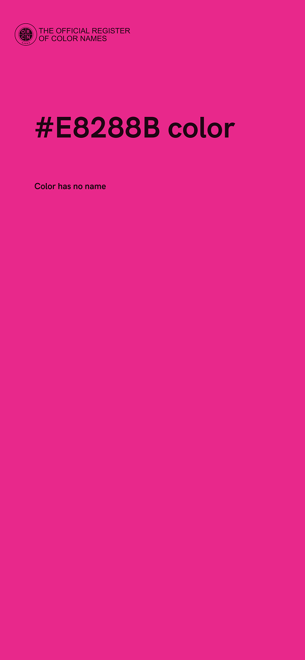 #E8288B color image