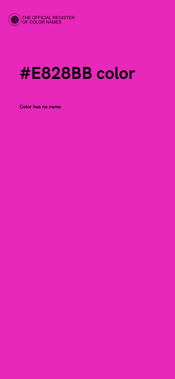 #E828BB color image