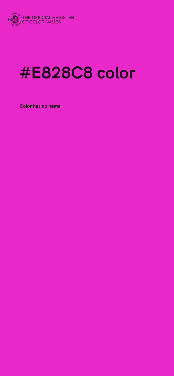 #E828C8 color image