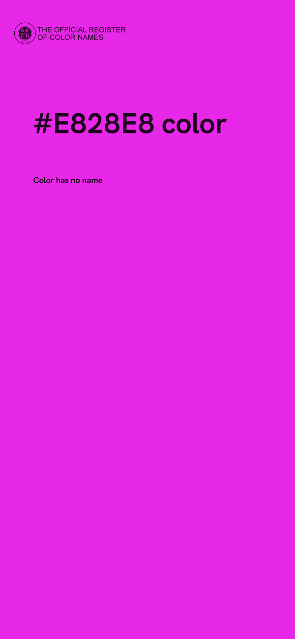 #E828E8 color image