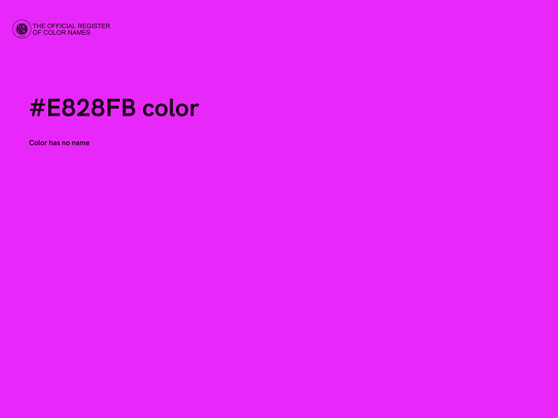#E828FB color image