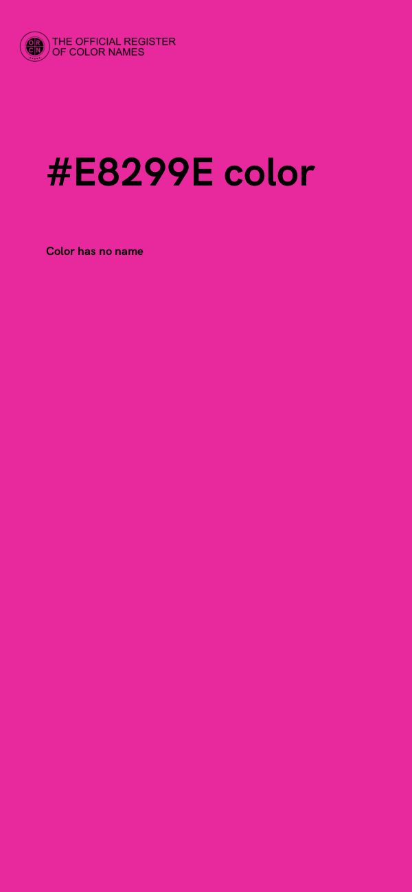 #E8299E color image