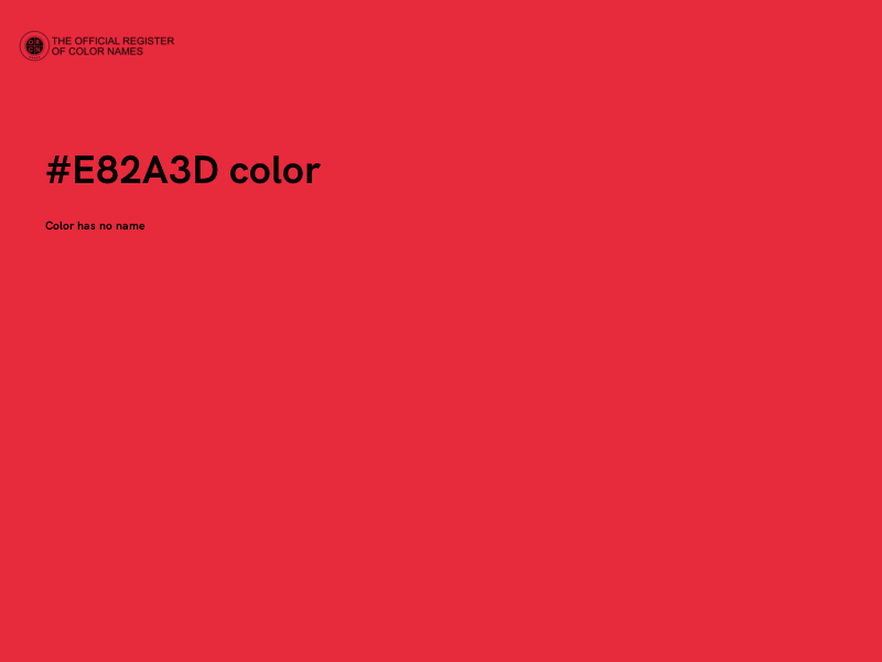 #E82A3D color image