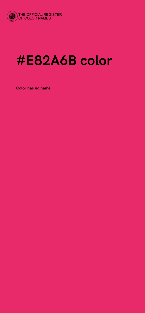 #E82A6B color image