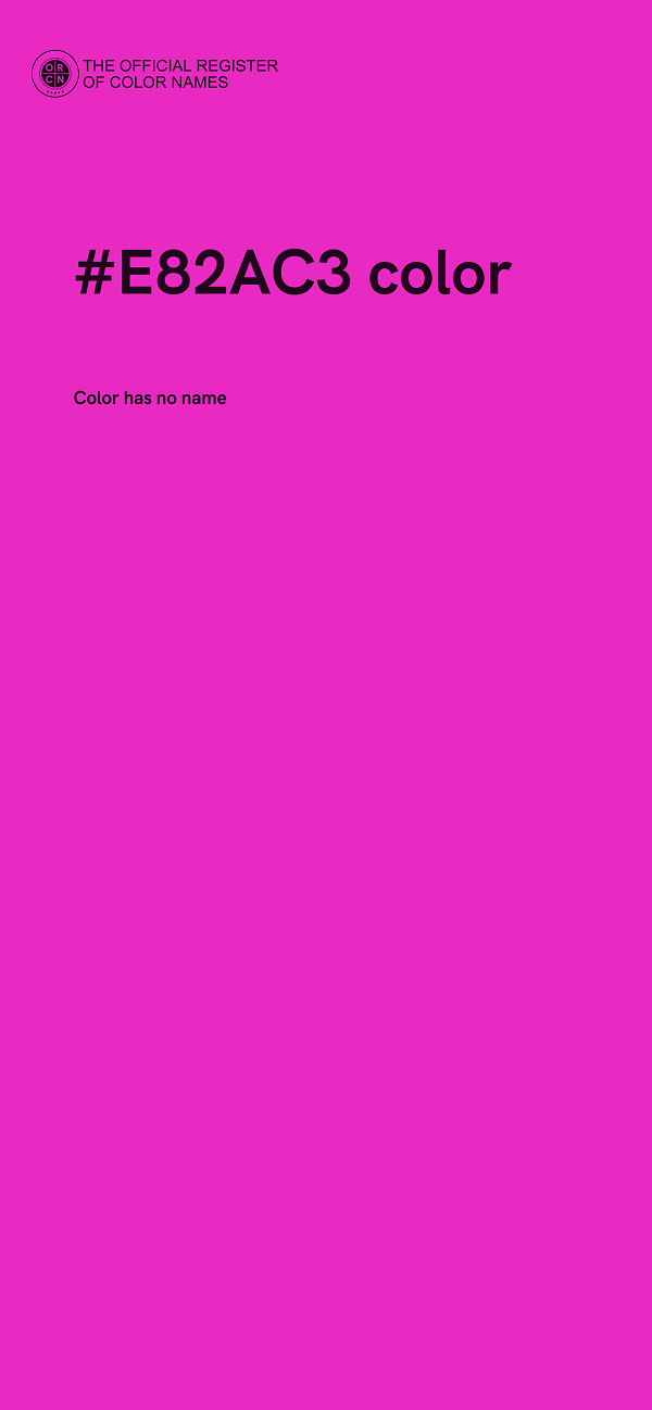 #E82AC3 color image