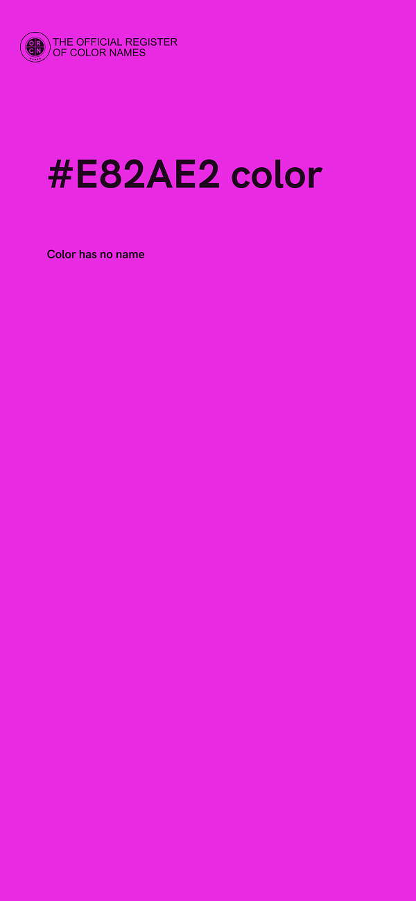 #E82AE2 color image