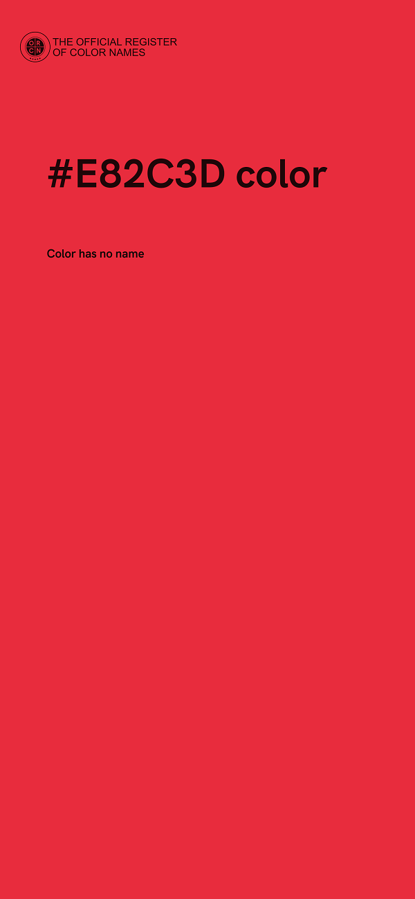 #E82C3D color image
