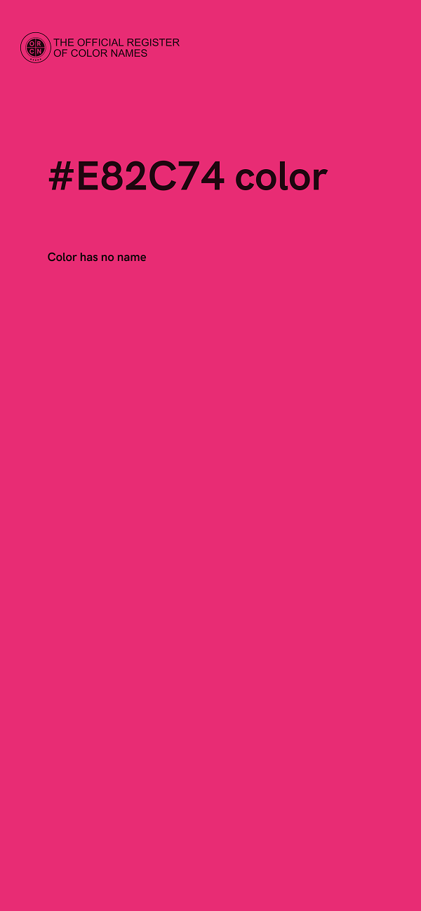 #E82C74 color image