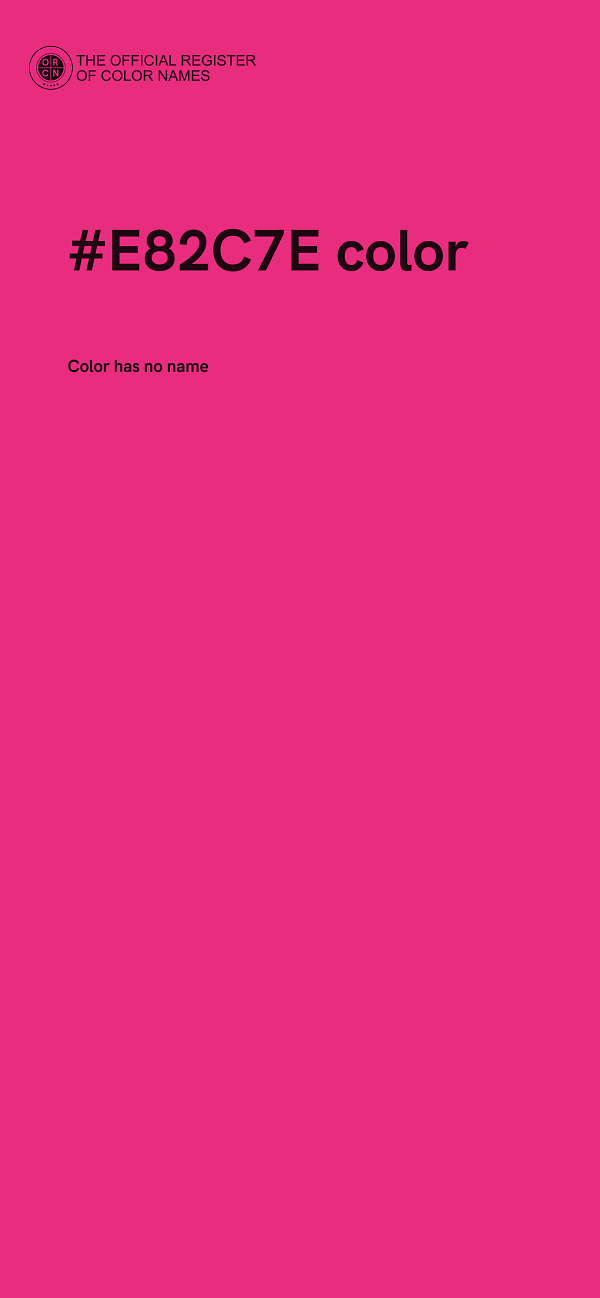 #E82C7E color image