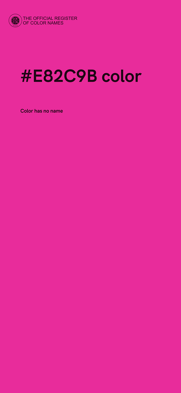 #E82C9B color image