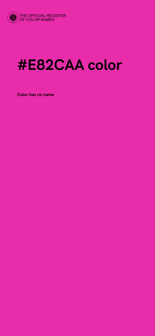 #E82CAA color image