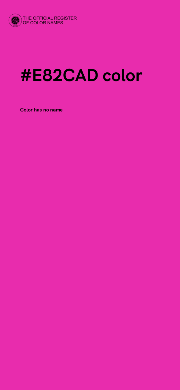 #E82CAD color image