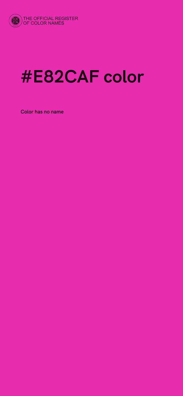 #E82CAF color image