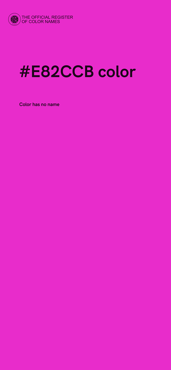 #E82CCB color image