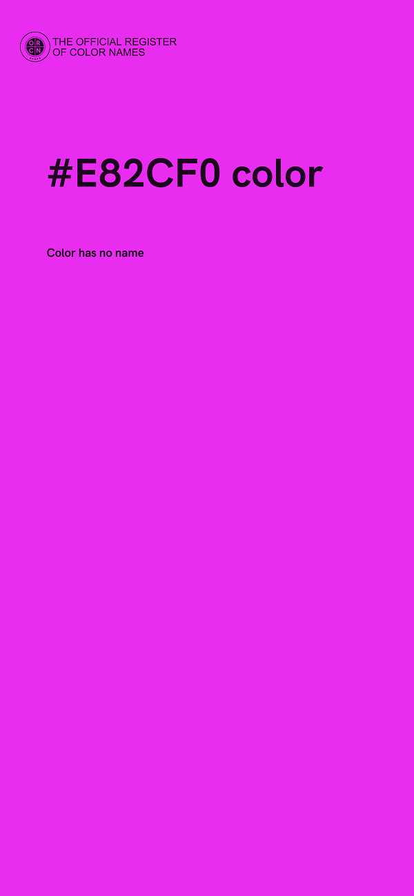 #E82CF0 color image