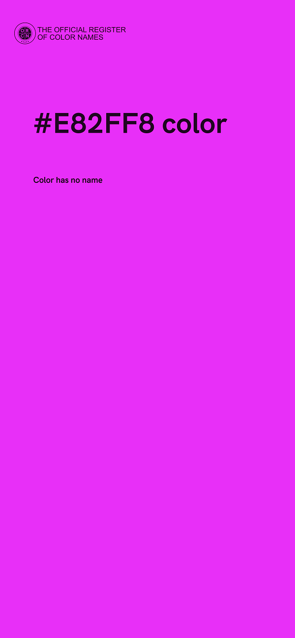 #E82FF8 color image
