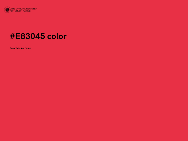 #E83045 color image