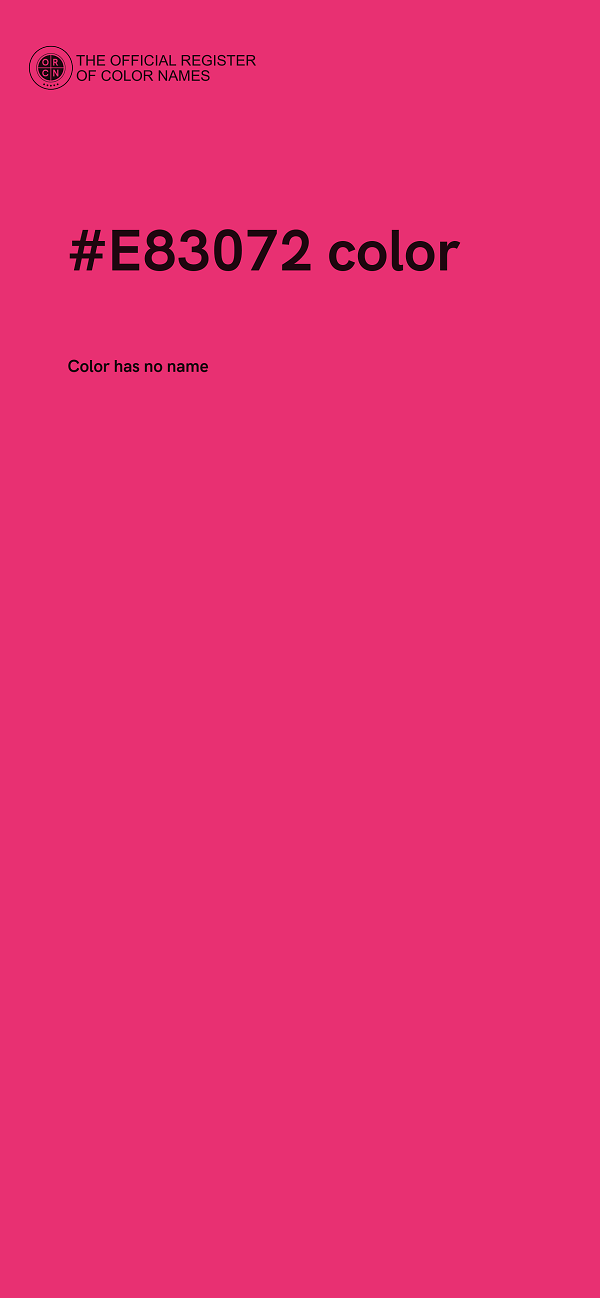#E83072 color image