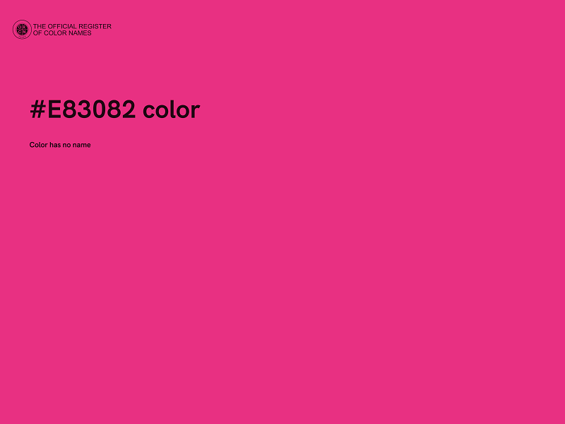 #E83082 color image