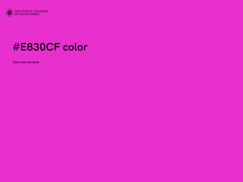 #E830CF color image