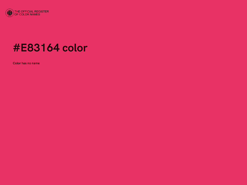 #E83164 color image