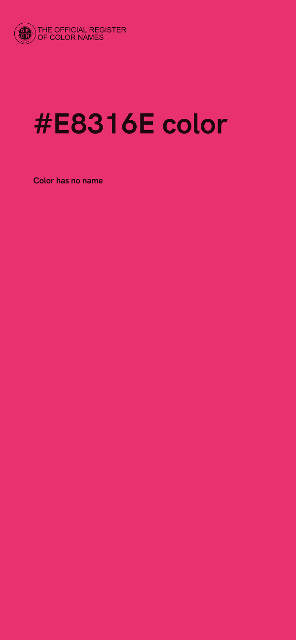 #E8316E color image