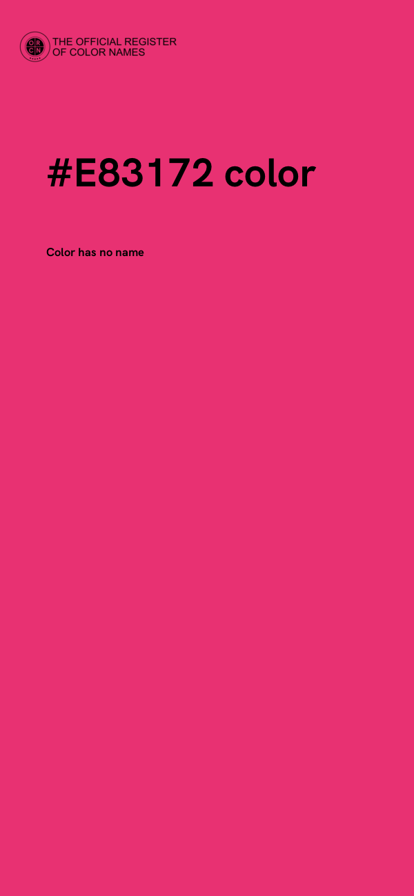 #E83172 color image