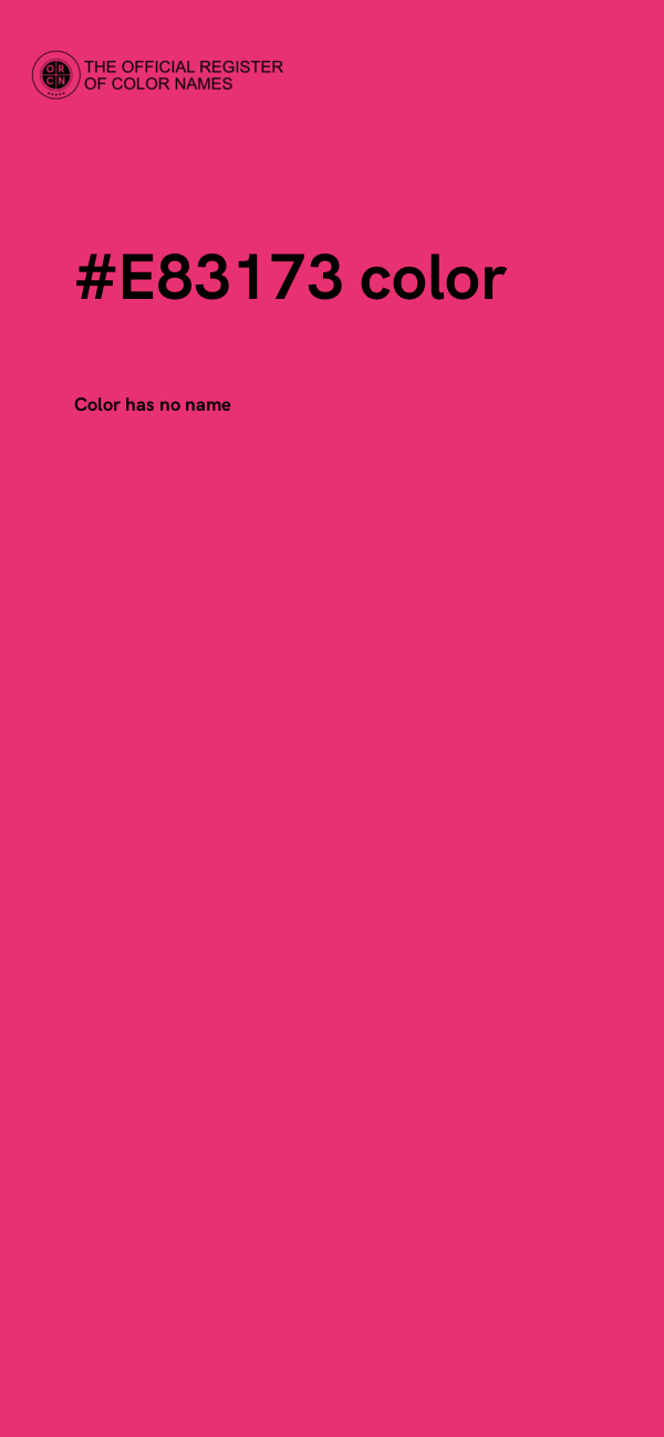 #E83173 color image
