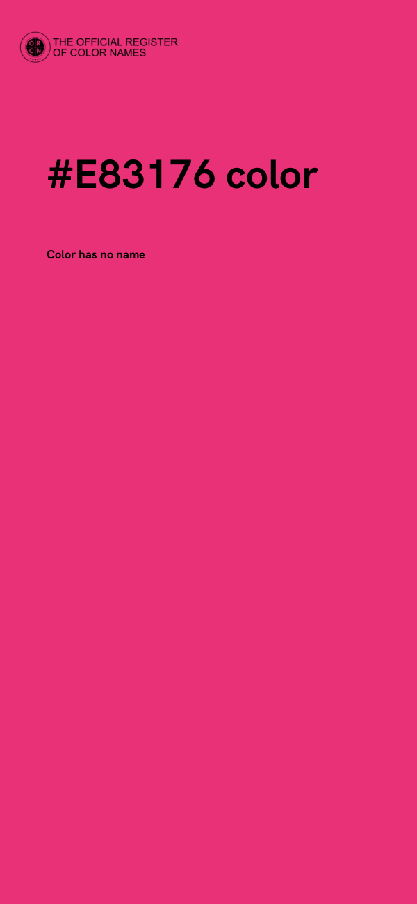 #E83176 color image