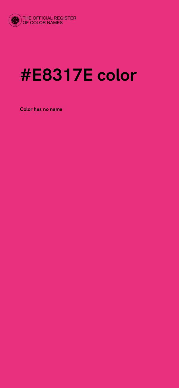#E8317E color image