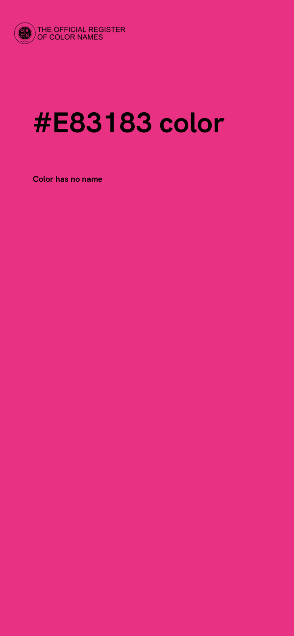 #E83183 color image