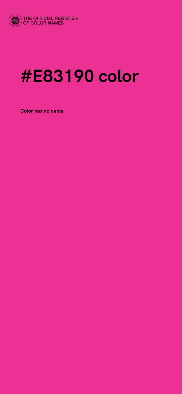 #E83190 color image